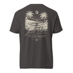 After Dark Heavyweight Tee — washed Graphite, back, After Dark print
