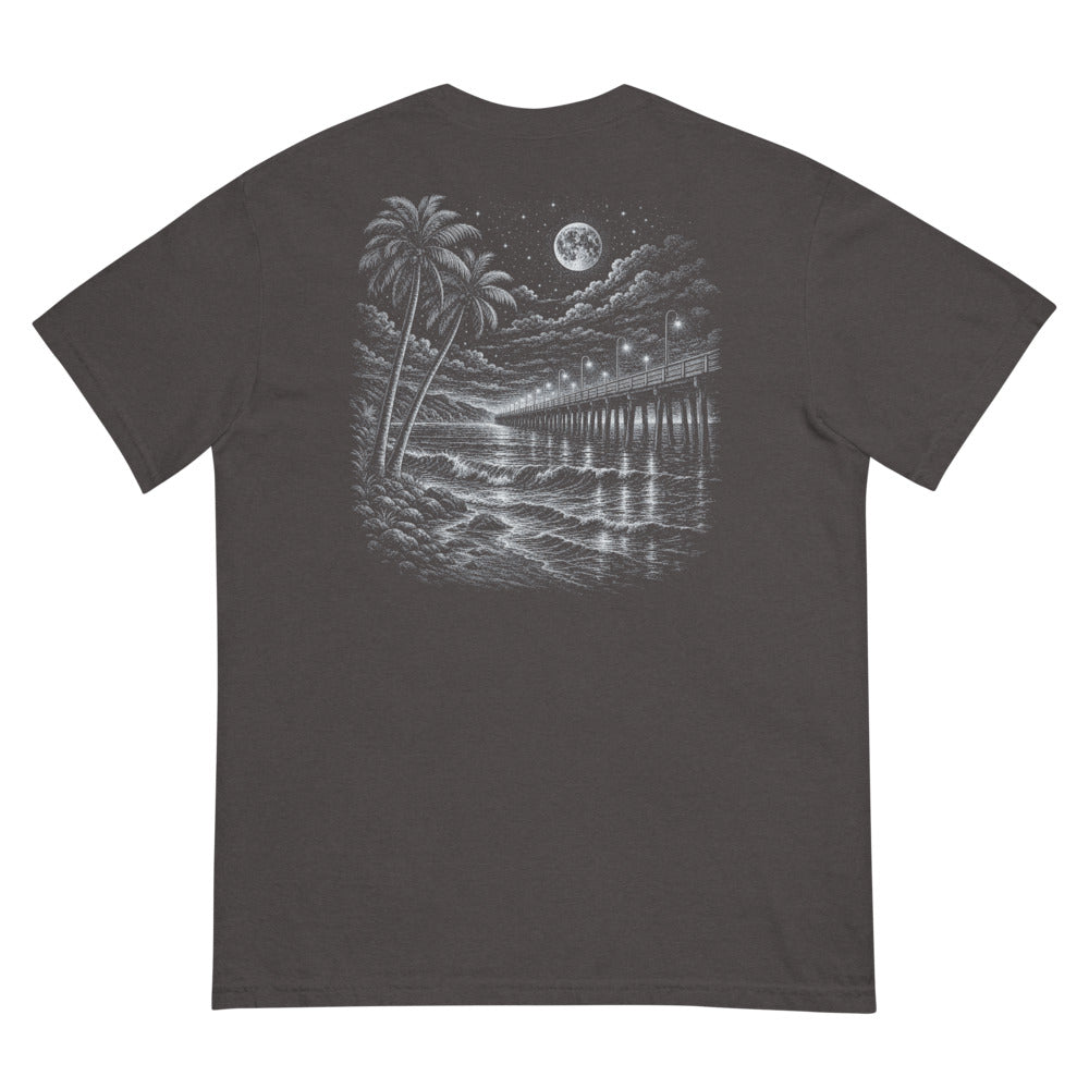 After Dark Pier tee, Graphite, back
