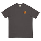 Golden Hour Lifeguard Tower heavyweight tee in Graphite, front