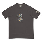 Palm Smoke II Heavyweight Tee in Graphite, left sleeve