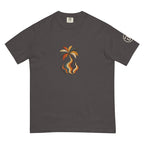 Palm Smoke Heavyweight Tee in Graphite, left sleeve