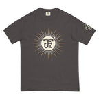 Monogram Eclipse Heavyweight Tee in Graphite, left sleeve