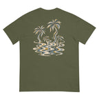 Palm Smoke II Heavyweight Tee in Hemp, back print