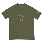 Palm Smoke Heavyweight Tee in Hemp, left sleeve