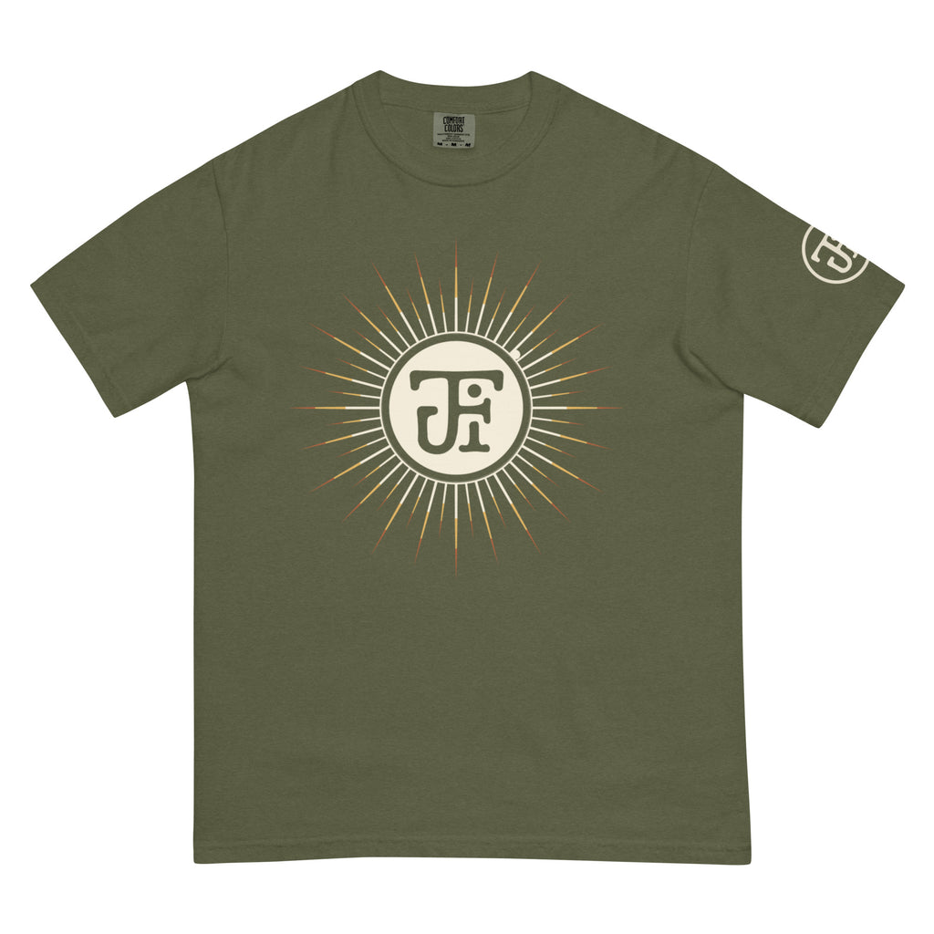 Monogram Eclipse Heavyweight Tee in Hemp, left sleeve