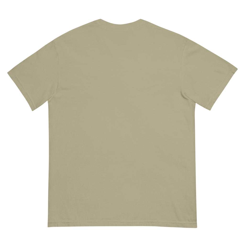 Golden Hour Feature heavyweight tee in Khaki, back, no print