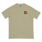 Golden Hour Offshore Fishing heavyweight tee in Khaki, front