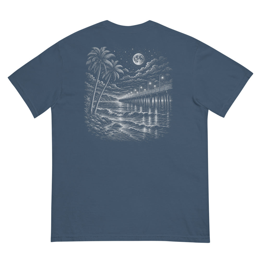 After Dark Pier tee, Midnight, back
