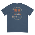 Flow State DTF Heavyweight Tee in Midnight, back graphic