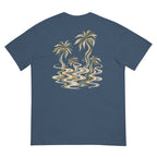 Palm Smoke II Heavyweight Tee in Midnight, back print