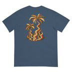 Palm Smoke Heavyweight Tee in Midnight, back print