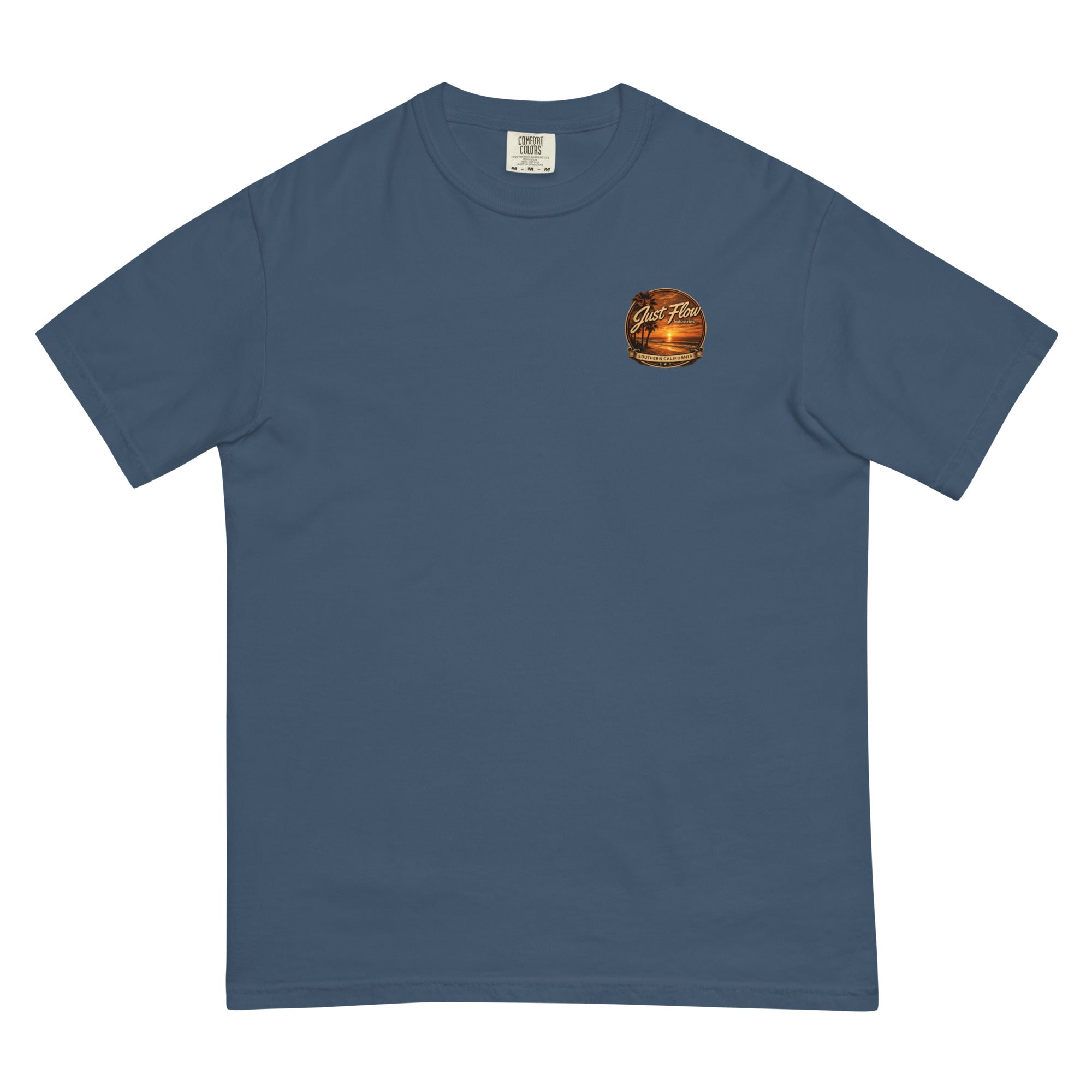 Golden Hour Offshore Fishing heavyweight tee in Midnight, front