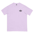 Horizontal Wave Diamond heavyweight tee in Orchid with the black mark, front