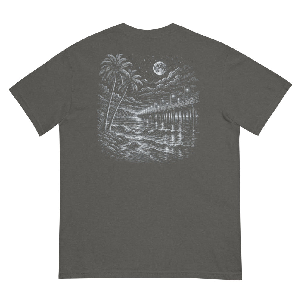 After Dark Pier tee, Pepper, back