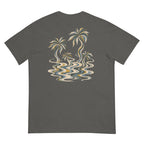Palm Smoke II Heavyweight Tee in Pepper, back print