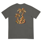 Palm Smoke Heavyweight Tee in Pepper, back print