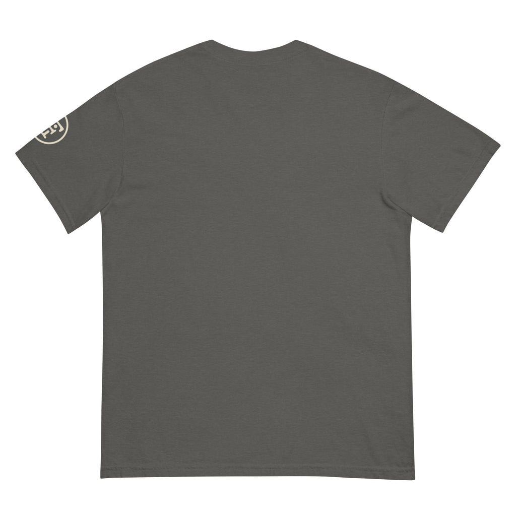 Monogram Eclipse Heavyweight Tee in Pepper, left sleeve