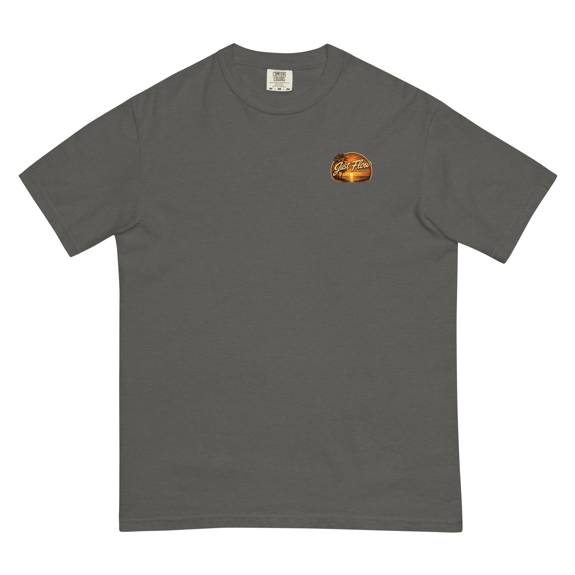 Golden Hour Beach Cruiser heavyweight tee in Pepper, front