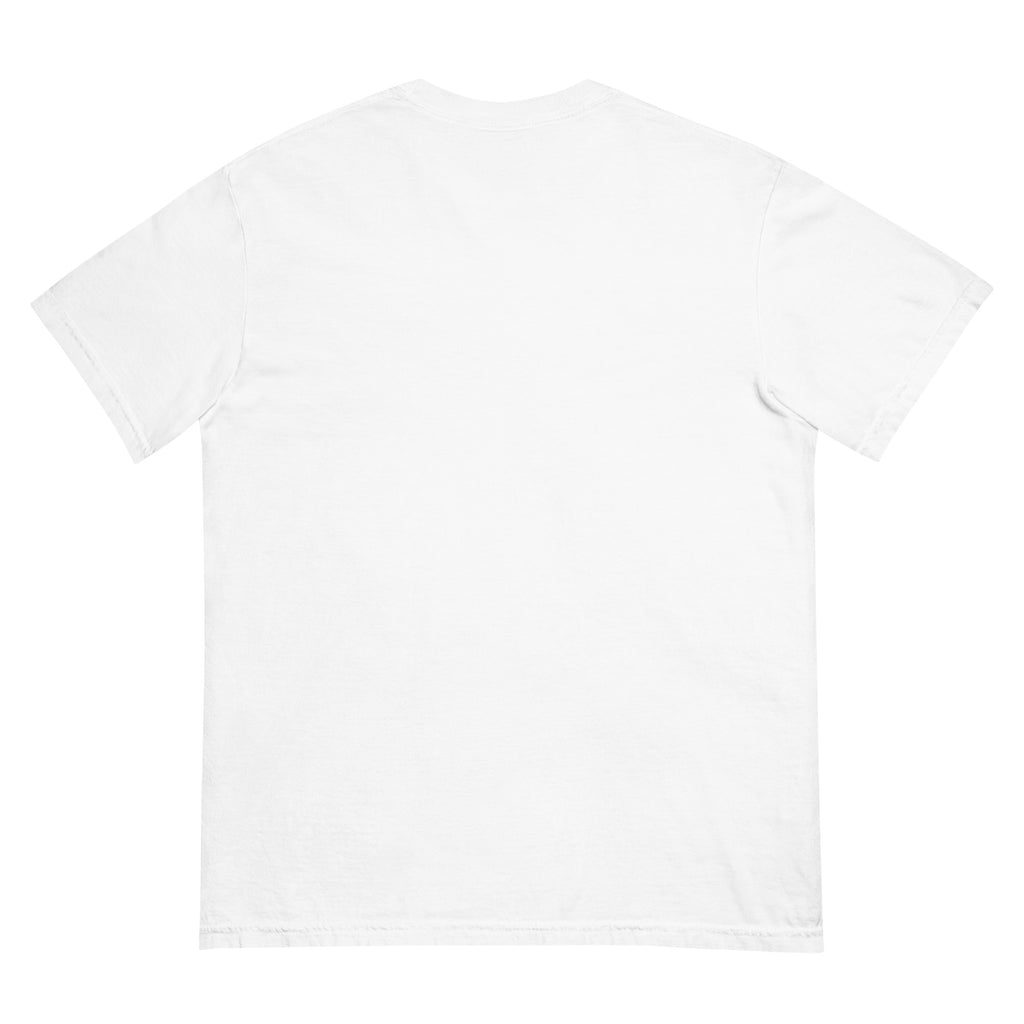 Golden Hour Feature heavyweight tee in White, back, no print