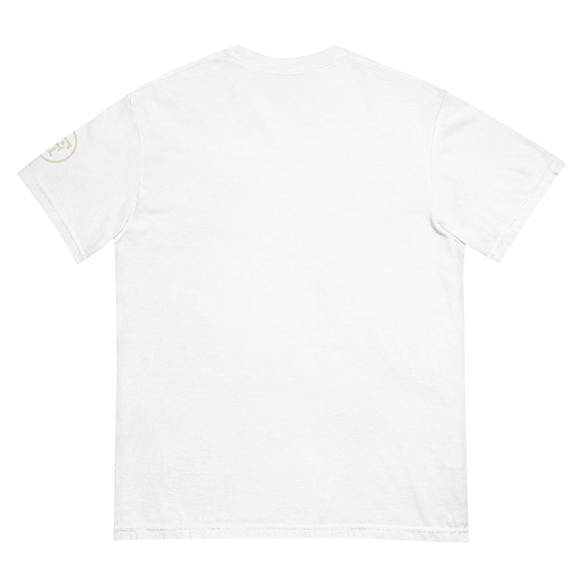 Monogram Eclipse Heavyweight Tee in White, left sleeve