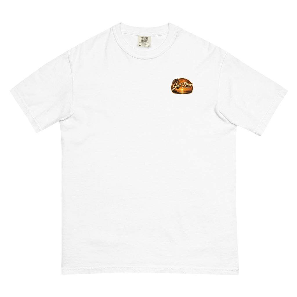 Golden Hour Jet Ski heavyweight tee in White, front