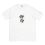 Palm Smoke II Heavyweight Tee in White, left sleeve