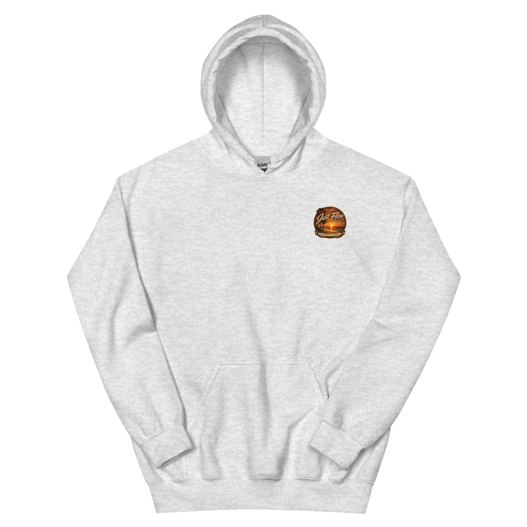 Golden Hour Lifeguard Tower hoodie in Ash, front