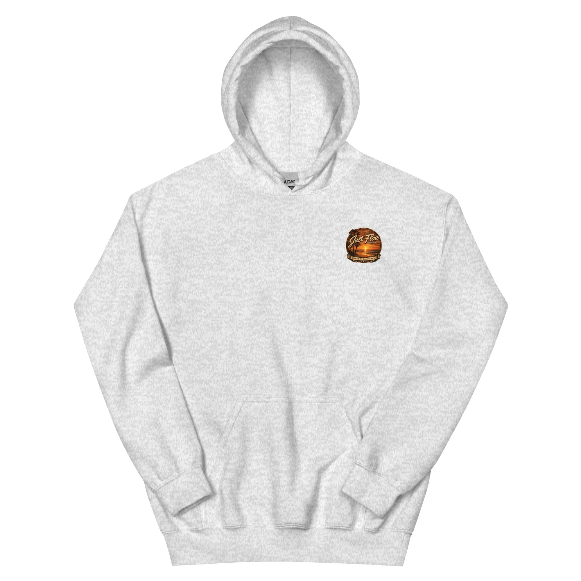 Golden Hour Lifeguard Tower hoodie in Ash, front