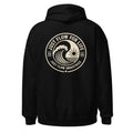 Circular Wave Crest hoodie in Black with the bone crest, back graphic