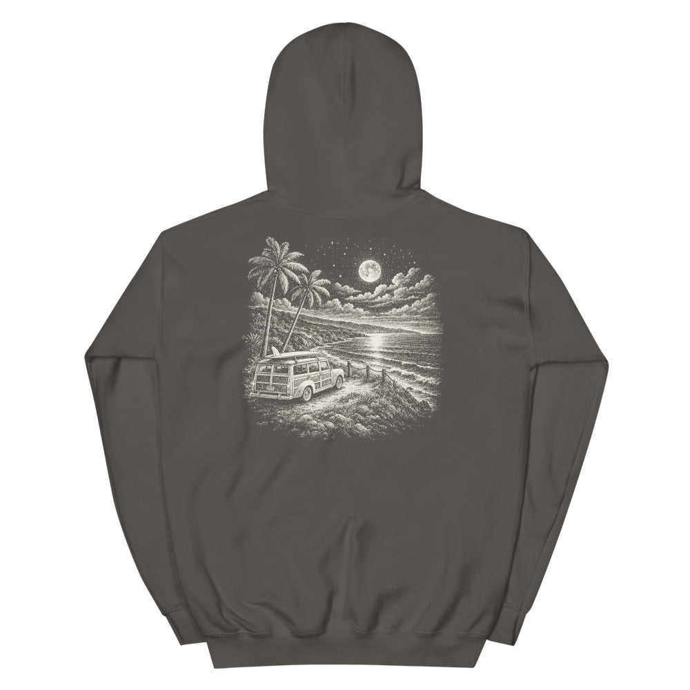 After Dark Woodie hoodie, Charcoal, back