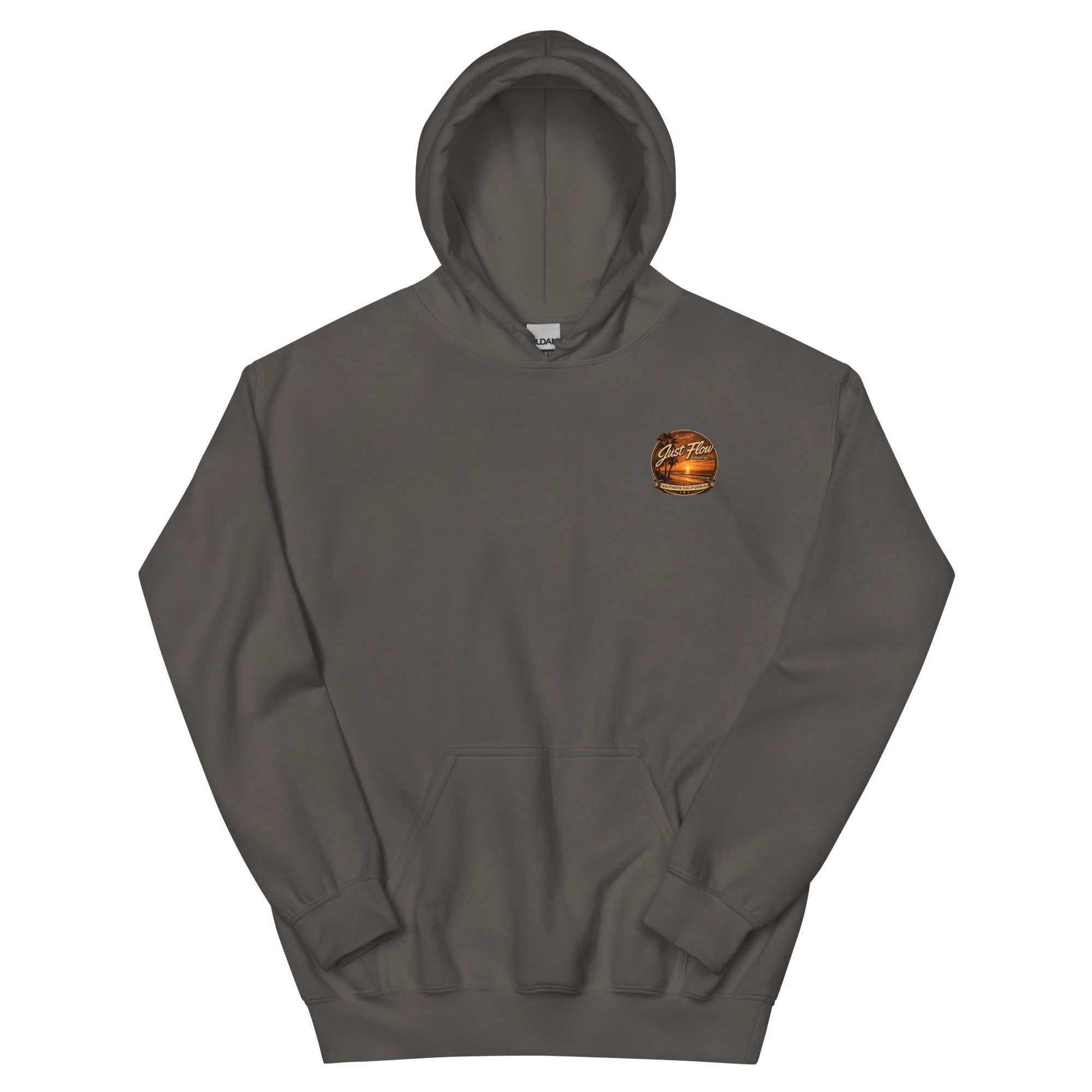 Golden Hour Jet Ski hoodie in Charcoal, front