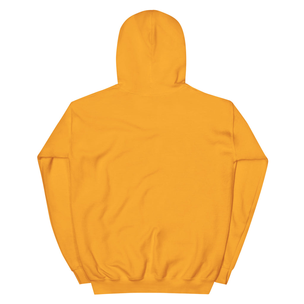 Golden Hour Feature hoodie in Gold, back, no print