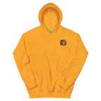 Golden Hour Lifeguard Tower hoodie in Gold, front