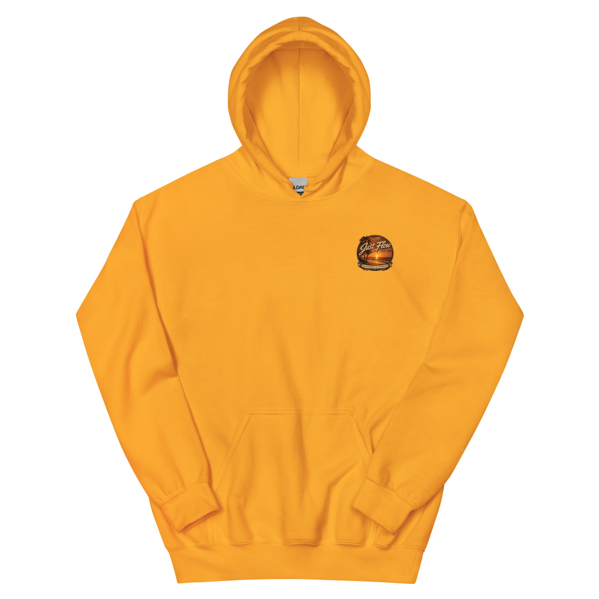 Golden Hour Lifeguard Tower hoodie in Gold, front