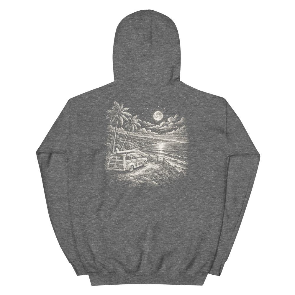 After Dark Woodie hoodie, Graphite Heather, back