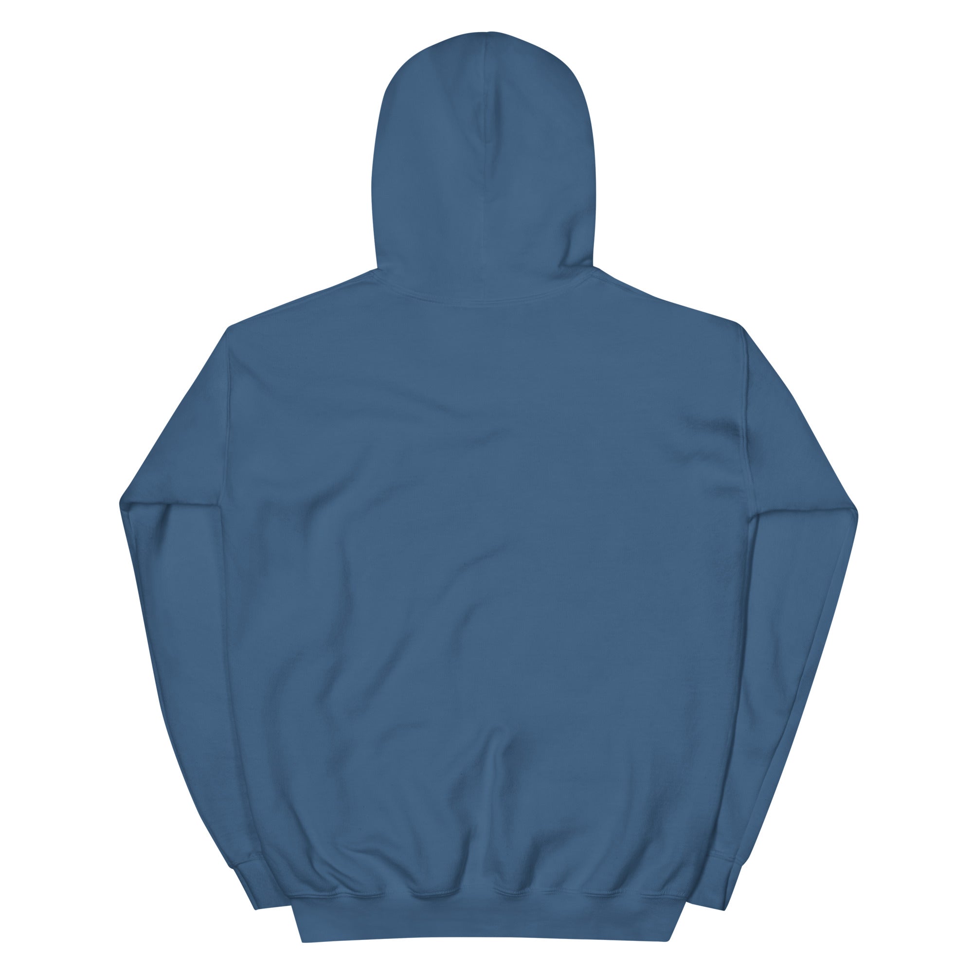 Golden Hour Feature hoodie in Indigo Blue, back, no print