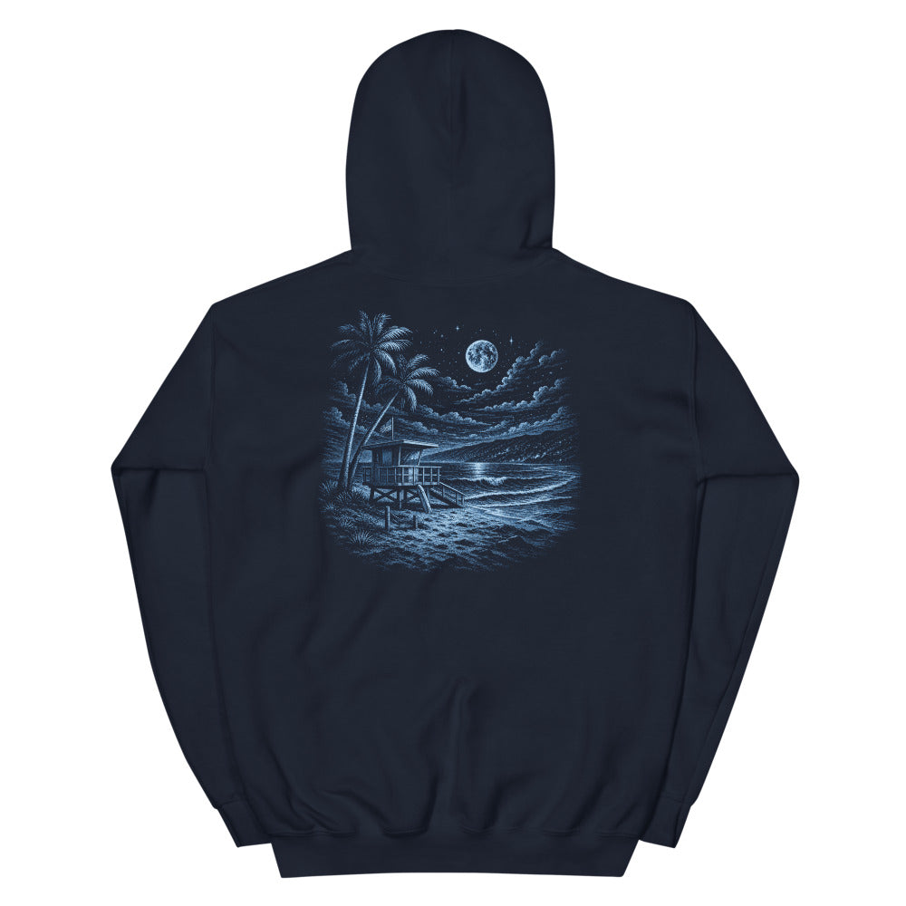 After Dark Lifeguard hoodie, Navy, back