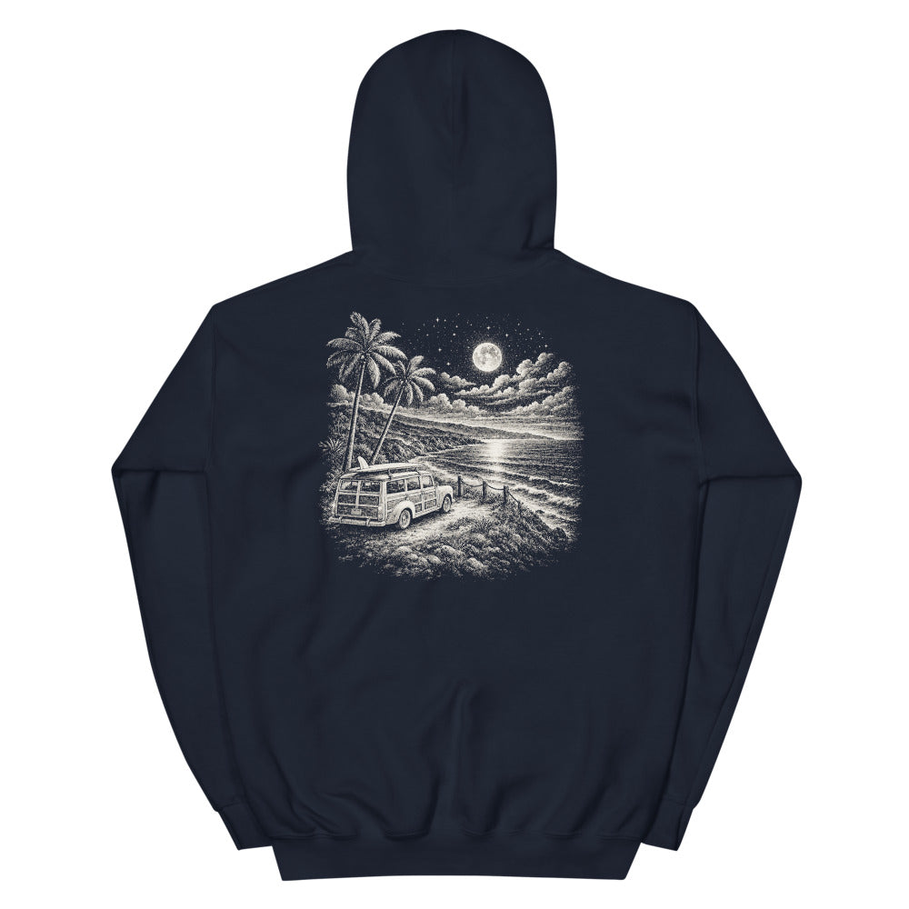 After Dark Woodie hoodie, Navy, back
