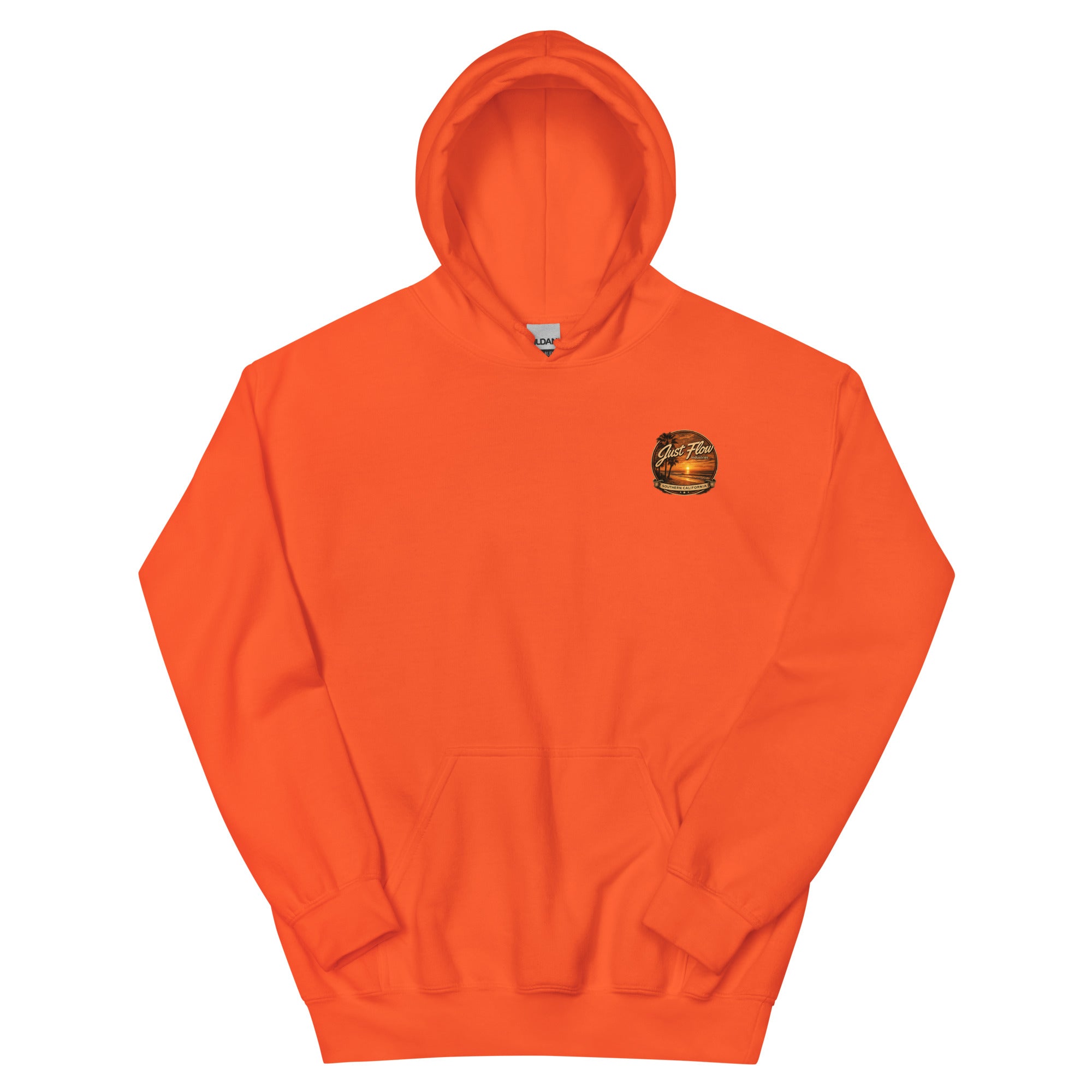Golden Hour Jet Ski hoodie in Orange, front