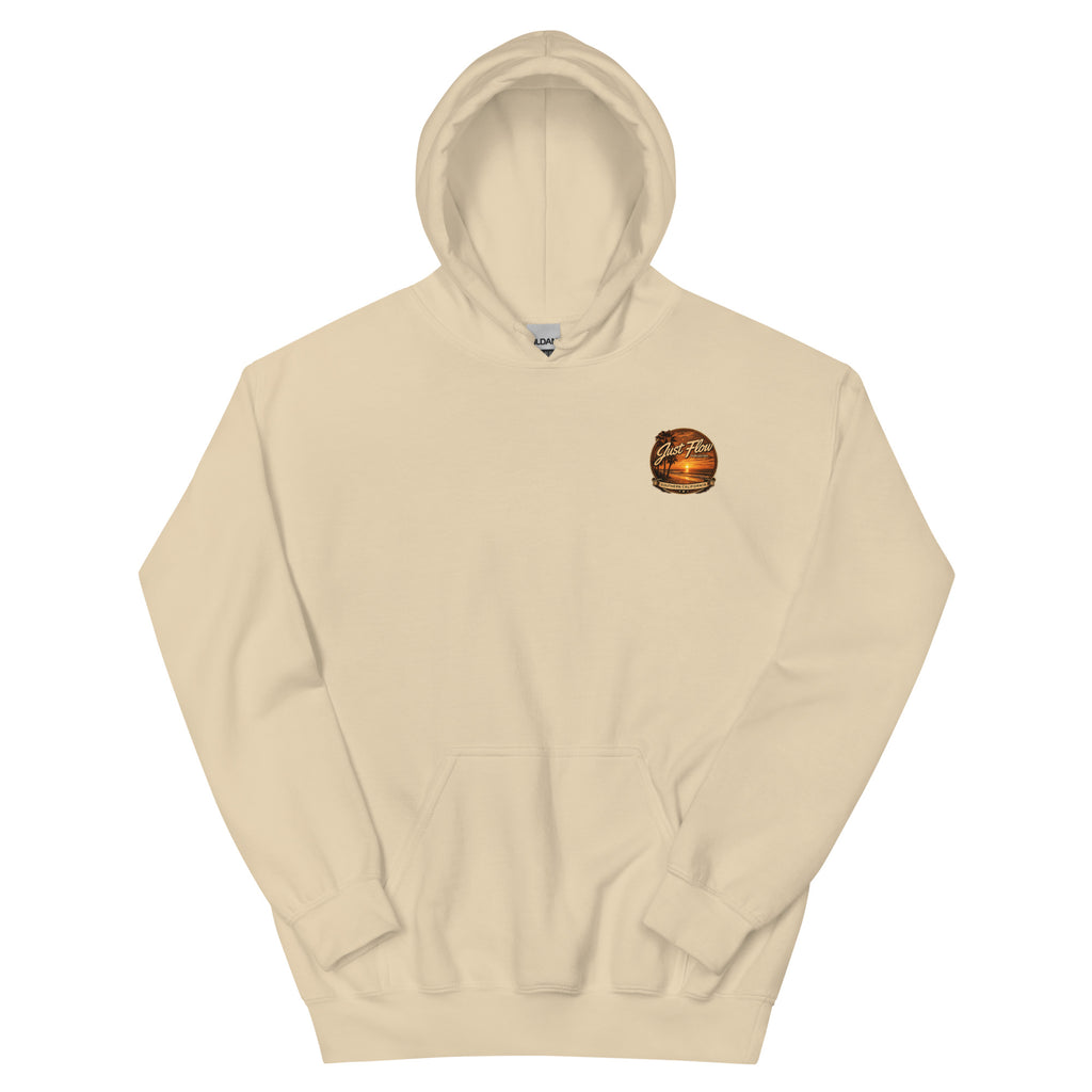 Golden Hour Lifeguard Tower hoodie in Sand, front