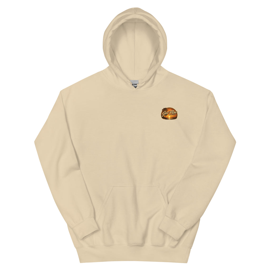 Golden Hour Offshore Fishing hoodie in Sand, front