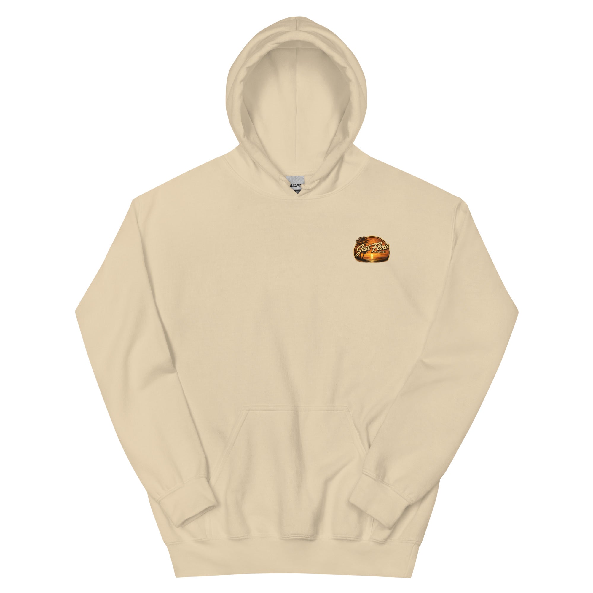 Golden Hour Offshore Fishing hoodie in Sand, front