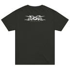 Tribal Oval Oversized Tee in Washed Black, back print